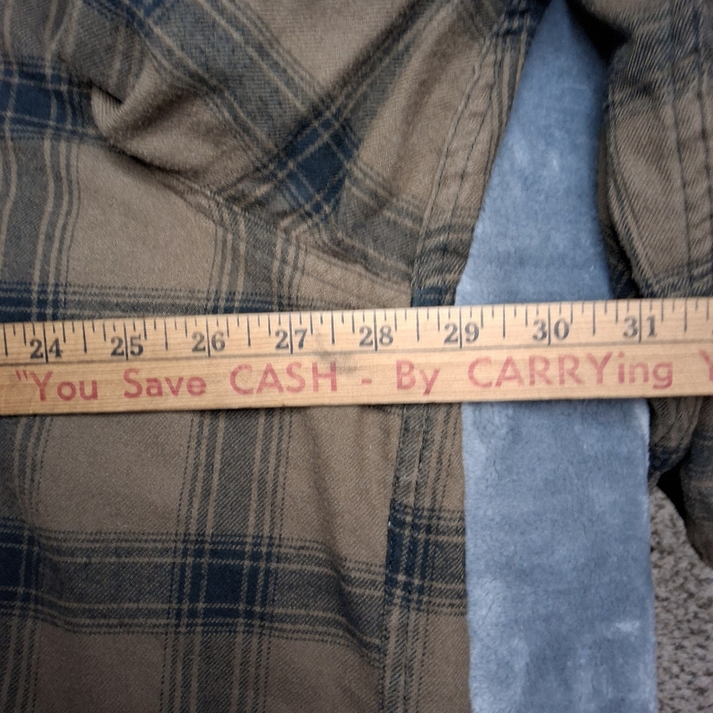 Mens 3XL 40 Grit Duluth‎ Trading Shirt long sleeve 40 Grit Brown Plaid - Picture 9 of 13